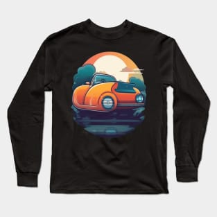 "Chasing Horizons: A Car's Journey into the Sunset" Long Sleeve T-Shirt